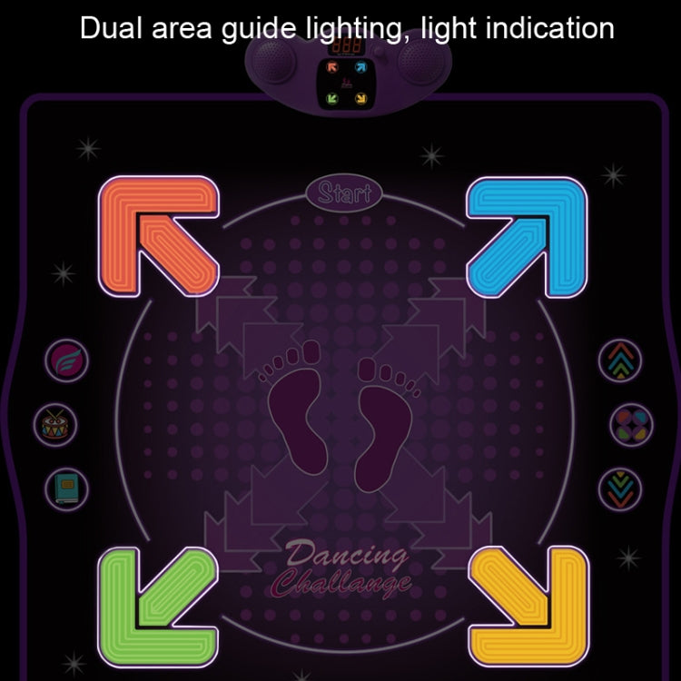 A colorful Bluetooth Electronic Dance Mat designed for children, featuring various buttons and lights for an interactive dance experience.